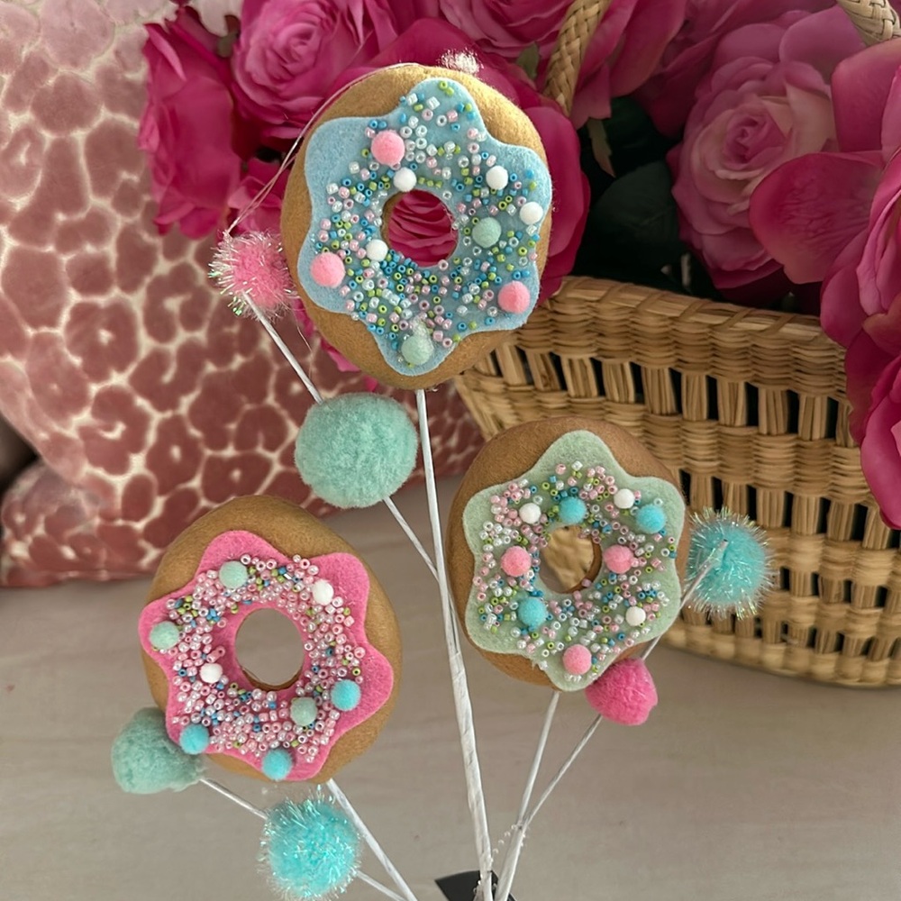 Hobby Lobby Donut pick Sweet treat themed Christmas Holiday decoration tree